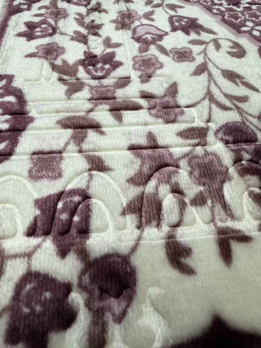 Red - White Floral Prayer Rug - Fucolina