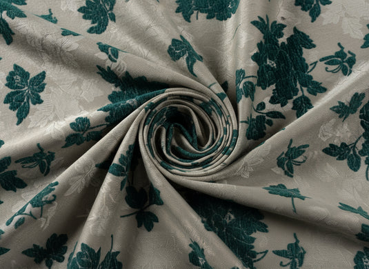 Chinese - Style Floral and Butterfly Jacquard Fabric Color Card (Multiple Colors Available)