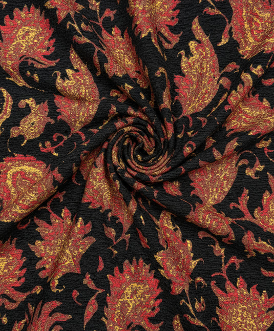 European palace style multi-color patterned jacquard fabric