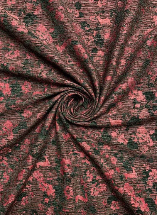 Spirit Deer Blessing Chenille Jacquard Fabric