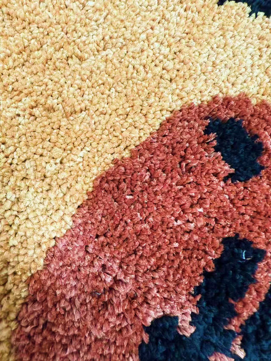 Cute Capybara-shaped Flocked Carpet