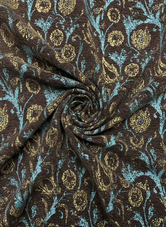 European Retro Paisley Pattern Chenille Jacquard Fabric