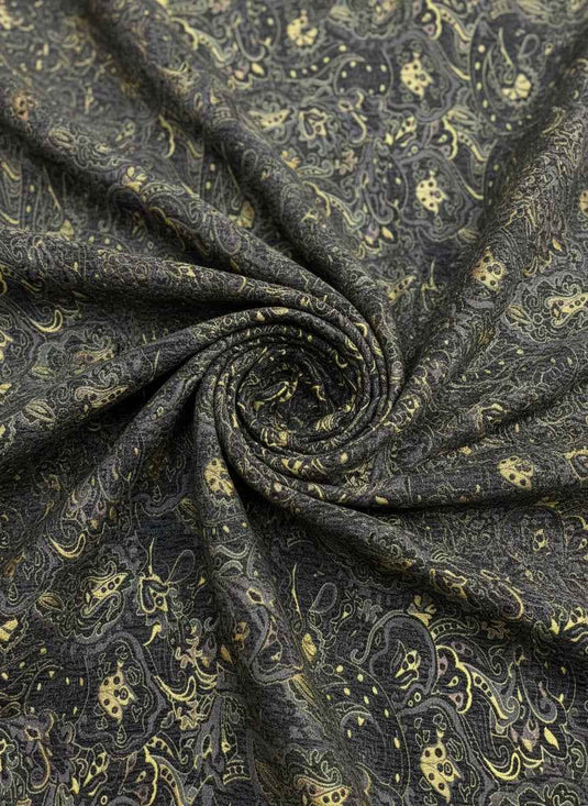 Persian Paisley Chenille Jacquard Fabric
