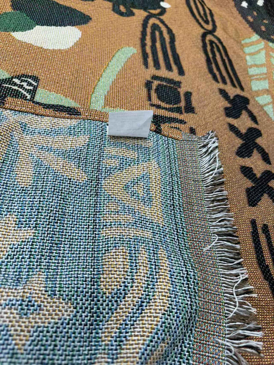 Animal pattern jacquard sofa throw - Fucolina