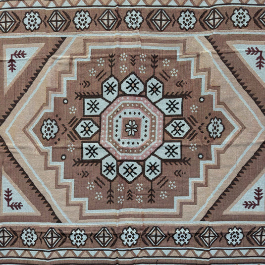 Bohemian Medallion Woven Tapestry Blanket | Persian Style Geometric Wall Decor - Fucolina