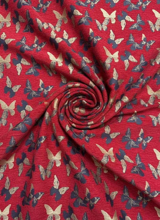 Butterfly Dance Chenille Jacquard Fabric