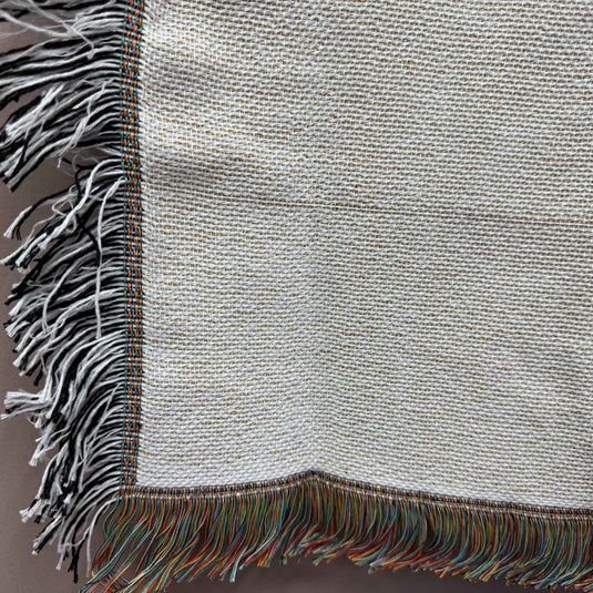 "Go Outside" Woven Tapestry Blanket | Wild & Free Mountain Desert Decor - Fucolina