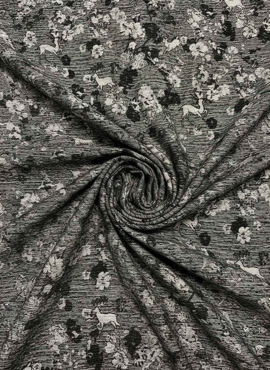 Spirit Deer Blessing Chenille Jacquard Fabric