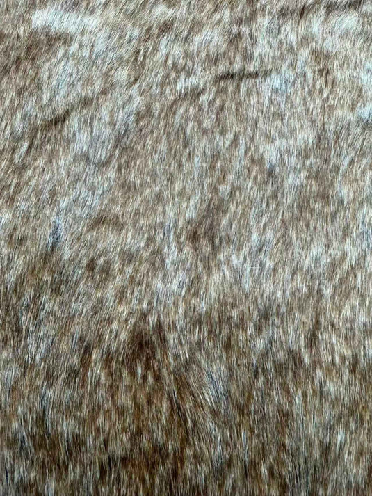 Vintage Brown - Toned Rabbit Fur Imitation Throw Pillow - Fucolina