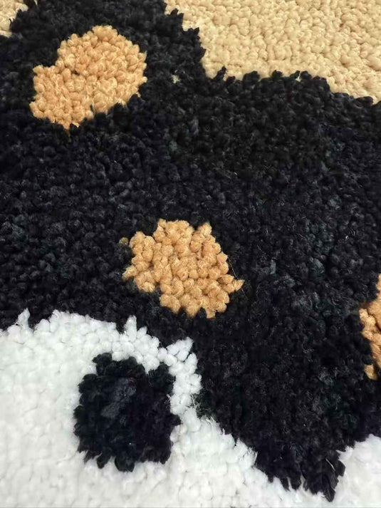 Cute Shiba Inu Flocked Carpet