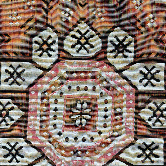 Bohemian Medallion Woven Tapestry Blanket | Persian Style Geometric Wall Decor - Fucolina