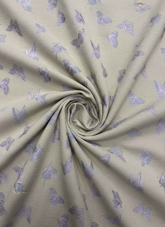 Childlike Butterfly Pattern Chenille Jacquard Fabric