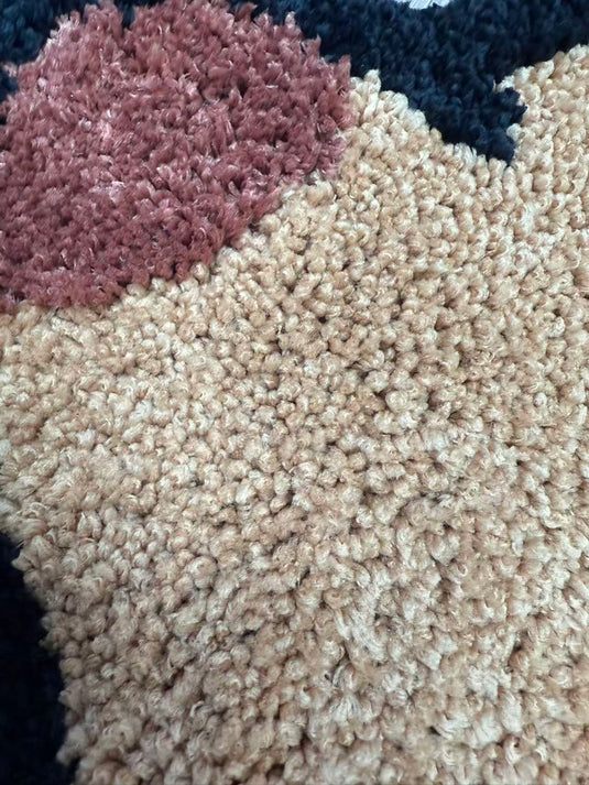 Cute Capybara-shaped Flocked Carpet