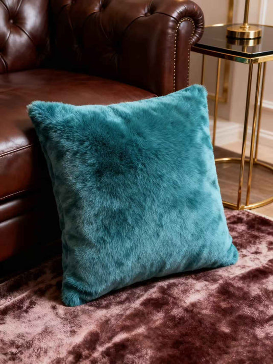 Vintage Blue - Toned Luxury Wool - Like Throw Pillow - Fucolina