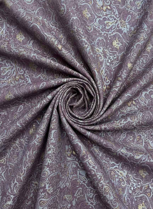 Persian Paisley Chenille Jacquard Fabric