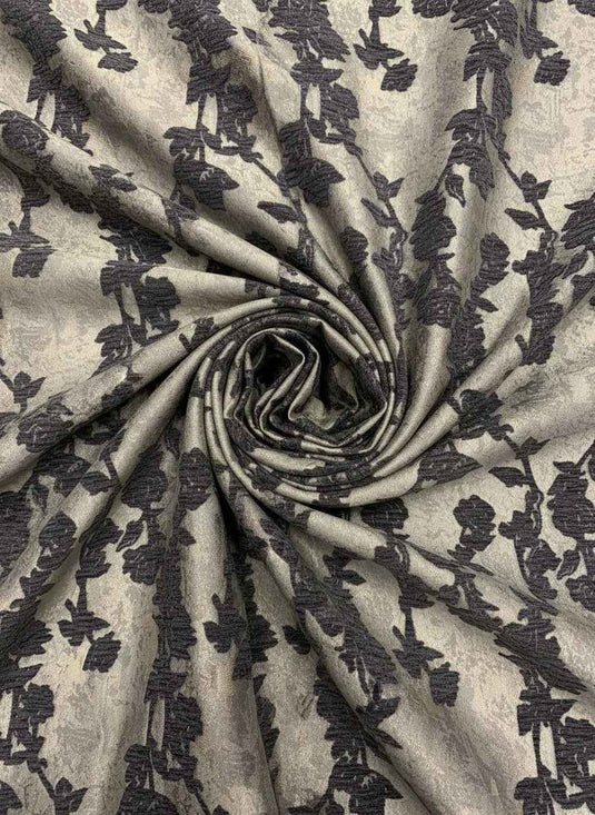 Court Rose Chenille Jacquard Fabric