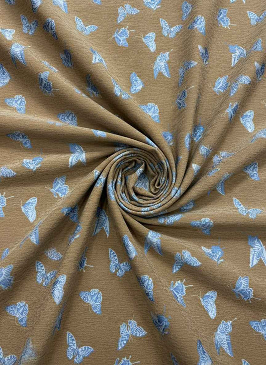 Childlike Butterfly Pattern Chenille Jacquard Fabric