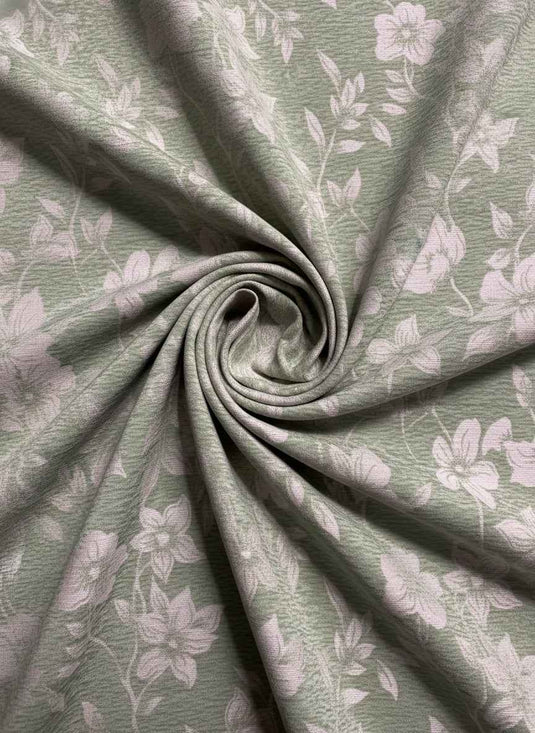 Elegant Vine Floral Chenille Jacquard Fabric