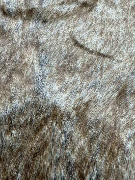 Vintage Brown - Toned Rabbit Fur Imitation Throw Pillow - Fucolina