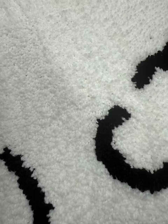 Soft Cute Cartoon Rabbit Flocked Carpet