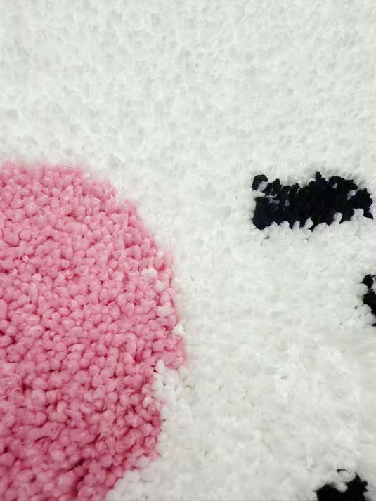 Healing Cute Teddy Bear Flocked Carpet