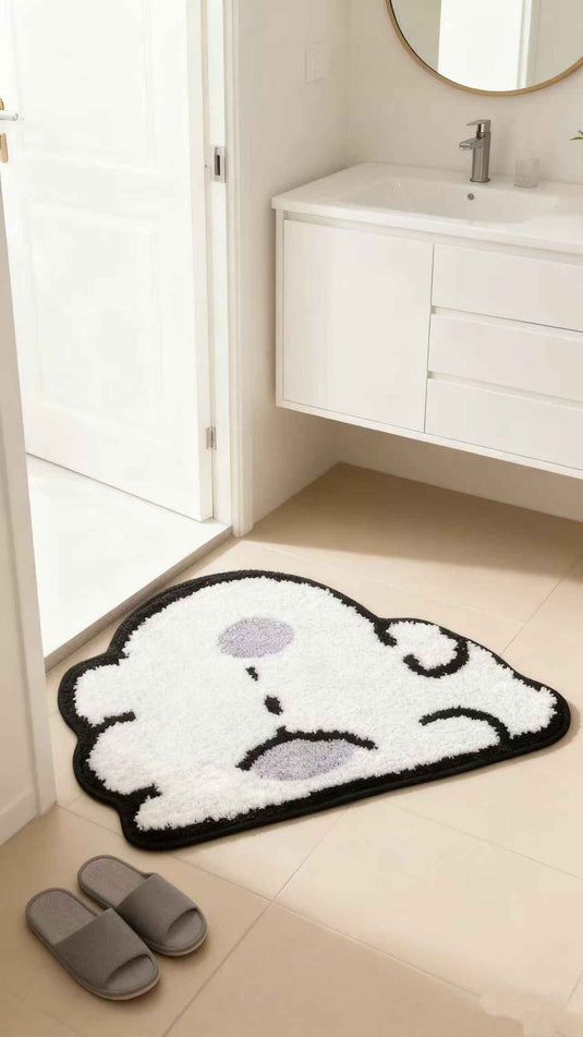 Soft Cute Cartoon Rabbit Flocked Carpet