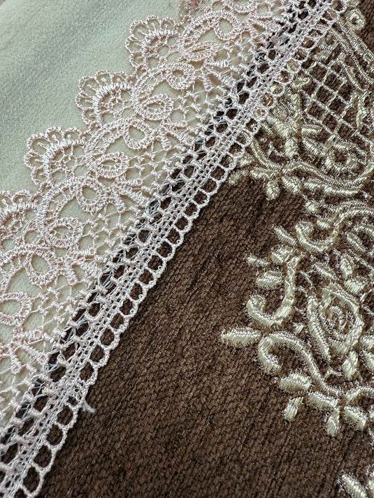 Vintage Court Floral Jacquard Throw Pillow(Pillow insert not included)