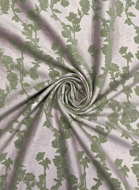 Court Rose Chenille Jacquard Fabric