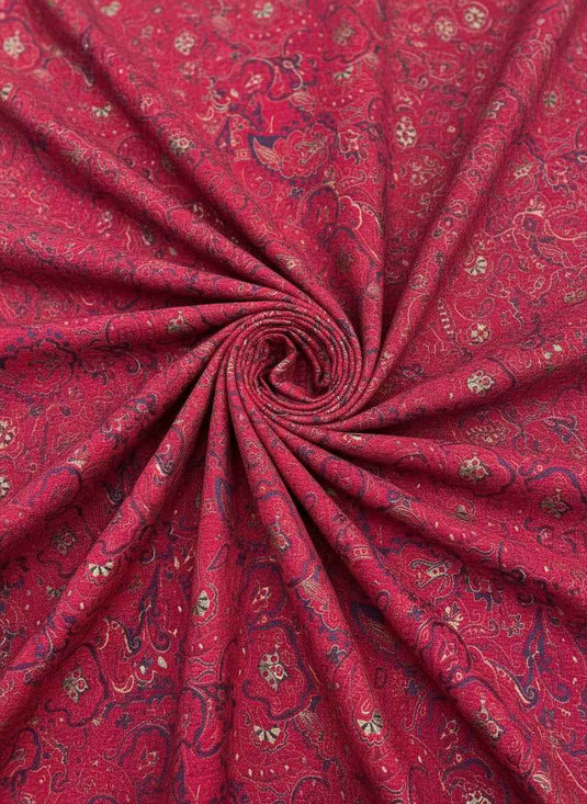 Persian Paisley Chenille Jacquard Fabric