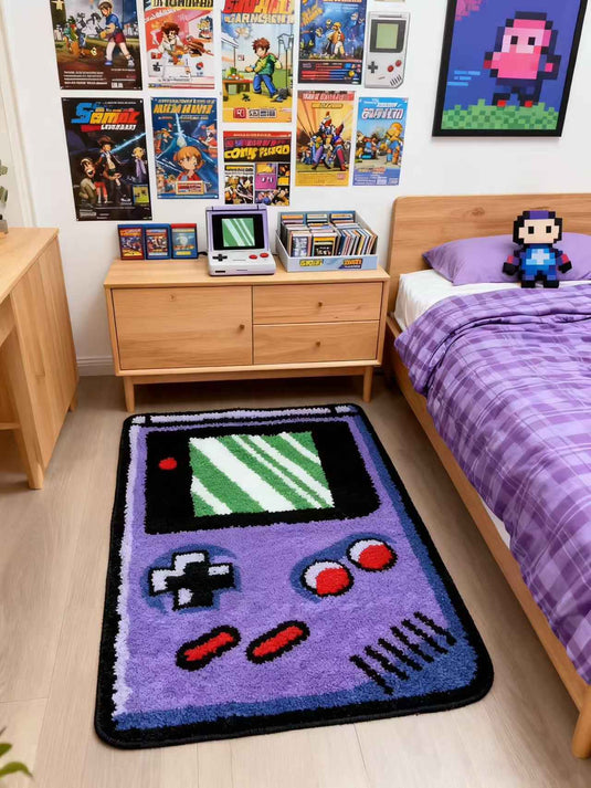 Vintage Game Console-shaped Flocked Carpet