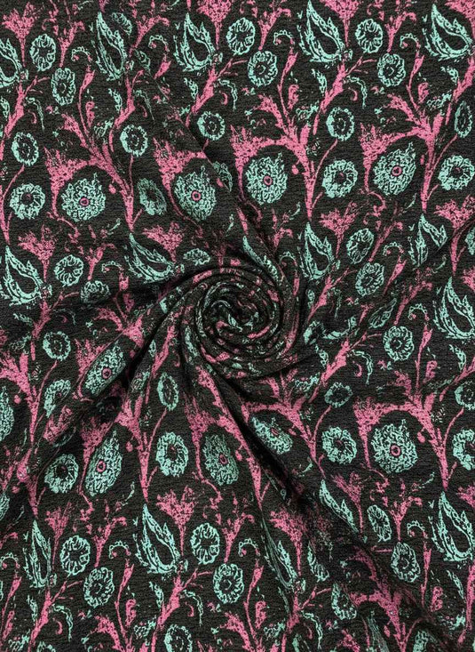 European Retro Paisley Pattern Chenille Jacquard Fabric