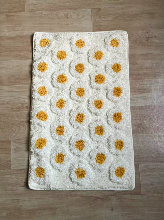 White Daisy - Patterned Rug - Fucolina