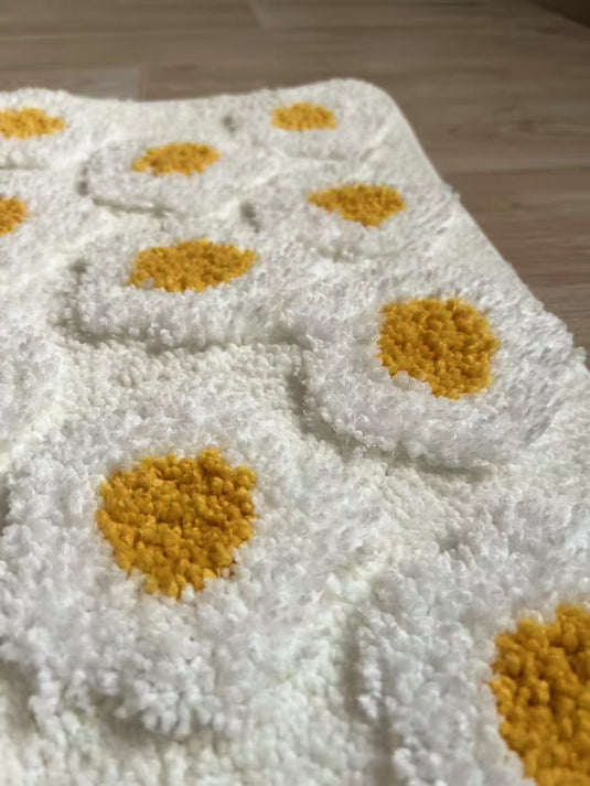 White Daisy - Patterned Rug - Fucolina