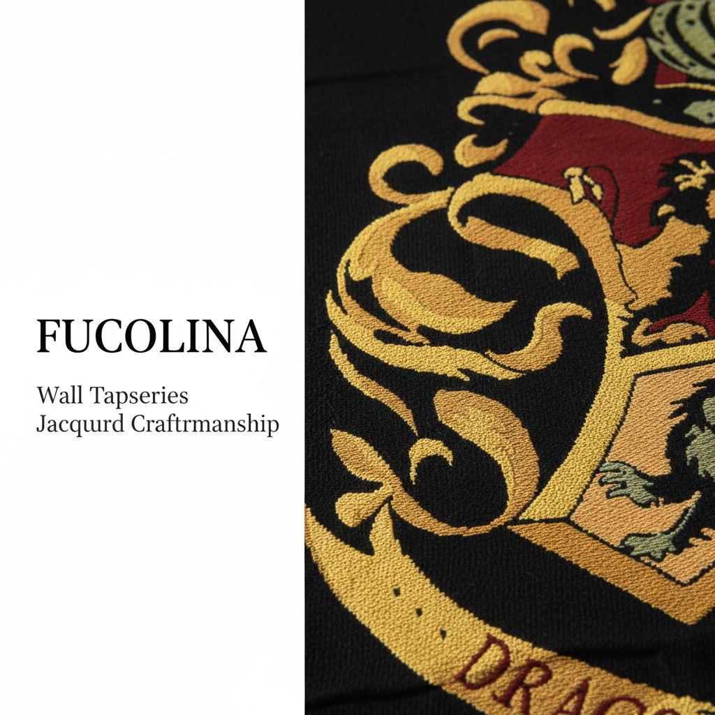 Hogwarts-Inspired Heraldic Jacquard Wall Tapestry: B2B Sourcing Guide for OEM/ODM Buyers