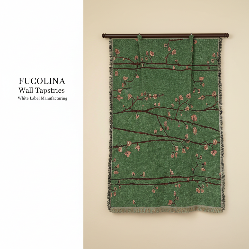 Jacquard wall tapestry wholesale OEM ODM low MOQ custom woven wall hanging manufacturer China