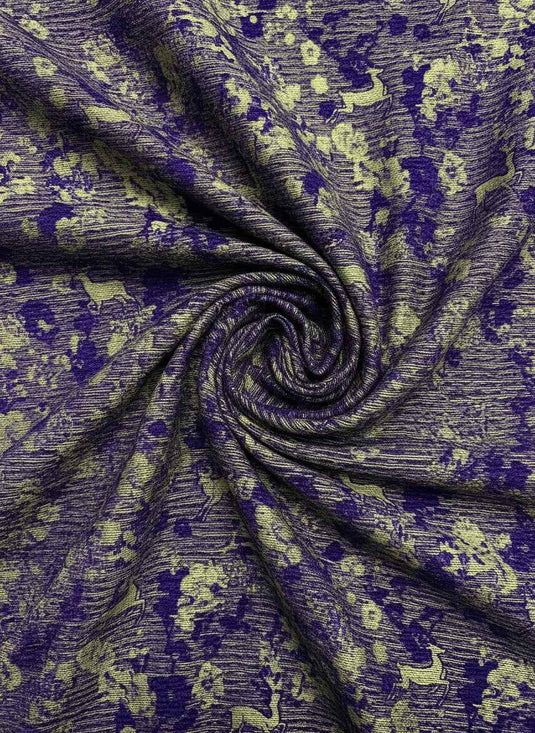 Spirit Deer Blessing Chenille Jacquard Fabric