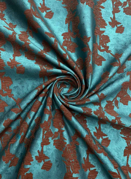 Court Rose Chenille Jacquard Fabric