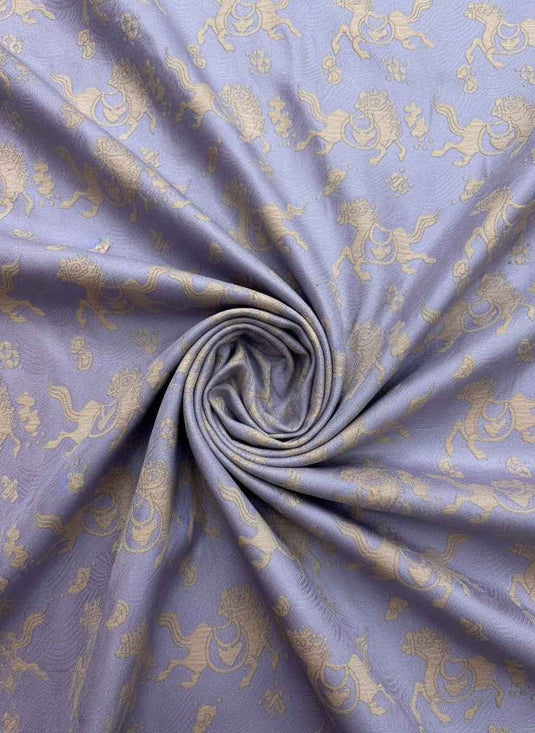 New Chinese Auspicious Beast Pattern Chenille Jacquard Fabric