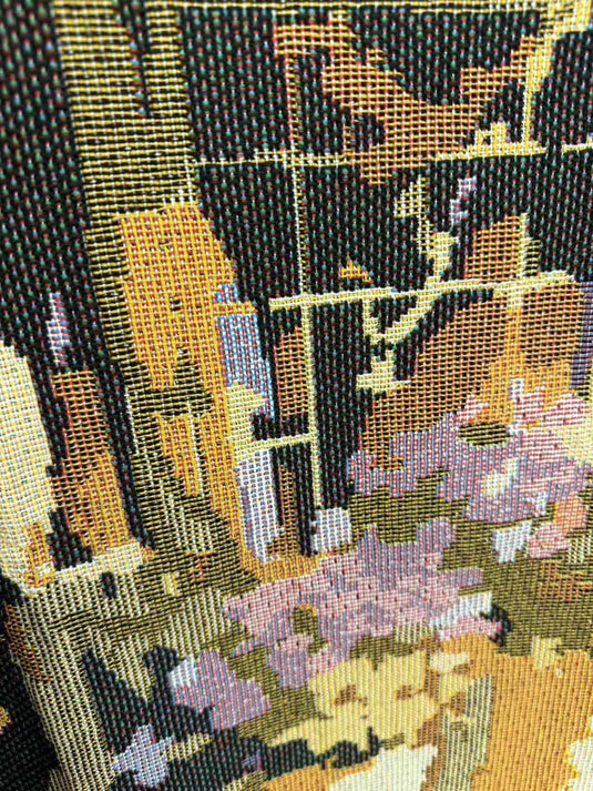 French Street Scene Art Jacquard Tapestry