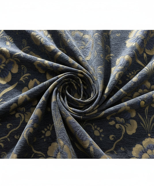 European palace large flower jacquard fabric
