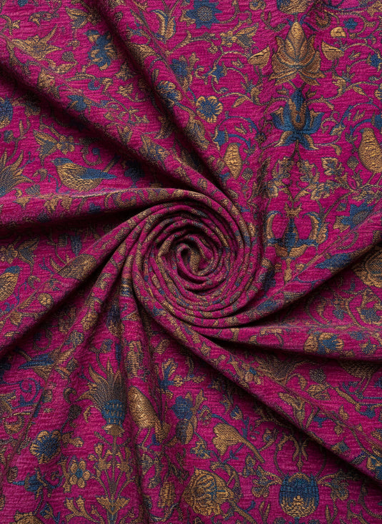 Vintage Jacquard Multi - Color Pattern Decorative Fabric Swatch