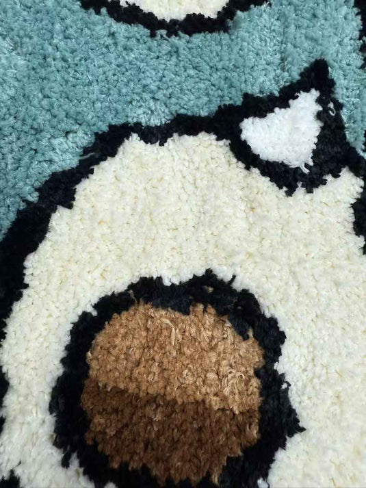 Cute Snorlax Flocked Carpet