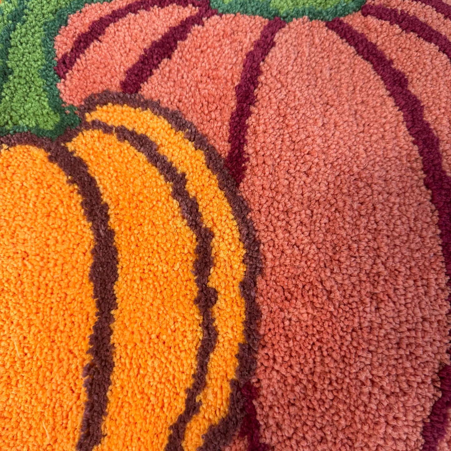 Autumn Pumpkins Tufted Rug | Fall & Halloween Accent Floor Mat - Fucolina