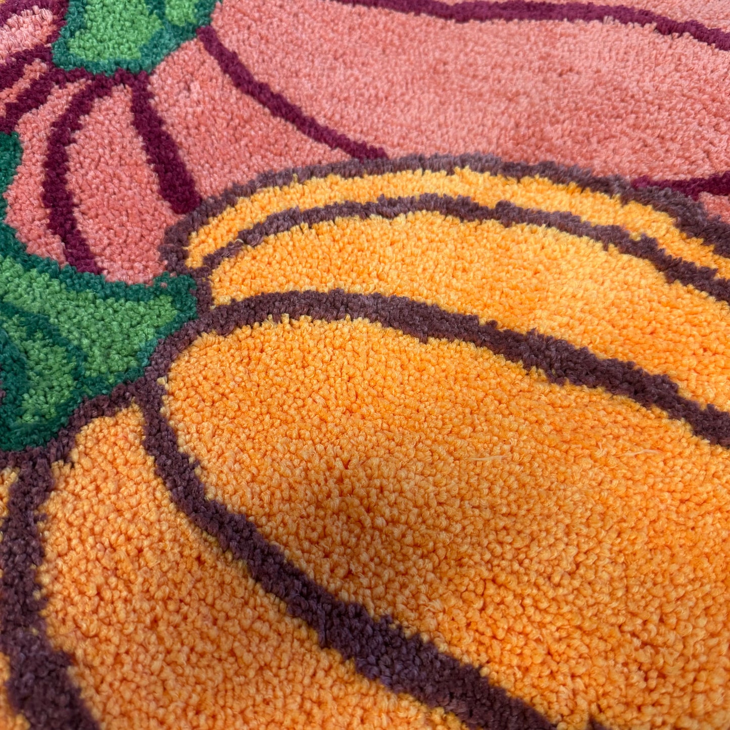 Autumn Pumpkins Tufted Rug | Fall & Halloween Accent Floor Mat - Fucolina