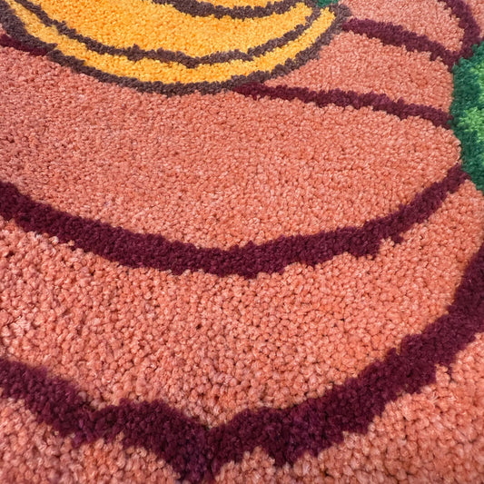 Autumn Pumpkins Tufted Rug | Fall & Halloween Accent Floor Mat - Fucolina