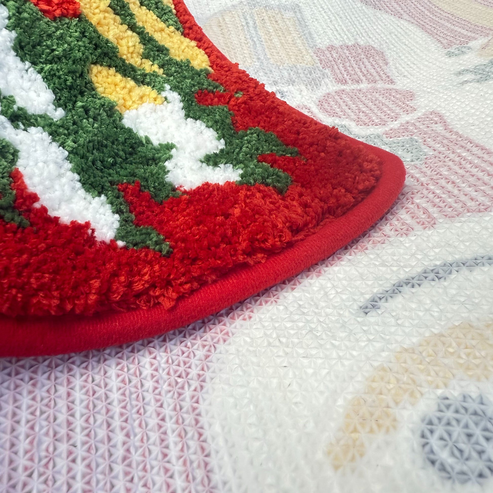 Vintage Christmas Snowman Tufted Rug | Festive Holiday Accent Floor Mat - Fucolina