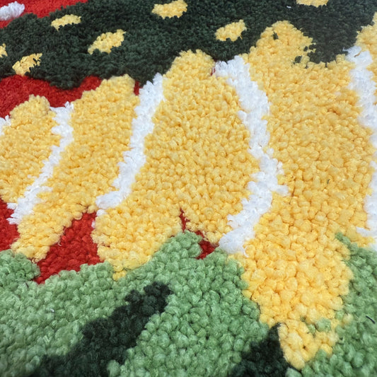 Christmas Trees Tufted Rug | Festive Holiday Forest Accent Floor Mat - Fucolina
