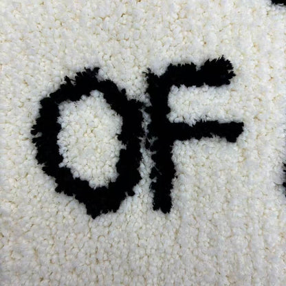 "GET OUT OF MY ROOM" Tufted Rug | Funny Slogan Accent Mat for Bedroom Decor - Fucolina