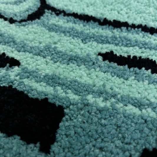 JDM Sports Car Tufted Rug | Automotive Fan Art Floor Mat for Garage & Bedroom - Fucolina