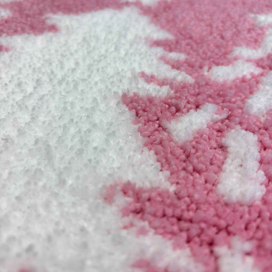Pink "Merry Christmas" Tufted Rug | Danish Pastel Holiday Accent Mat - Fucolina